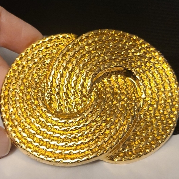 Retro 80's inspired Belt elastic with gold color clasp - Picture 4 of 5